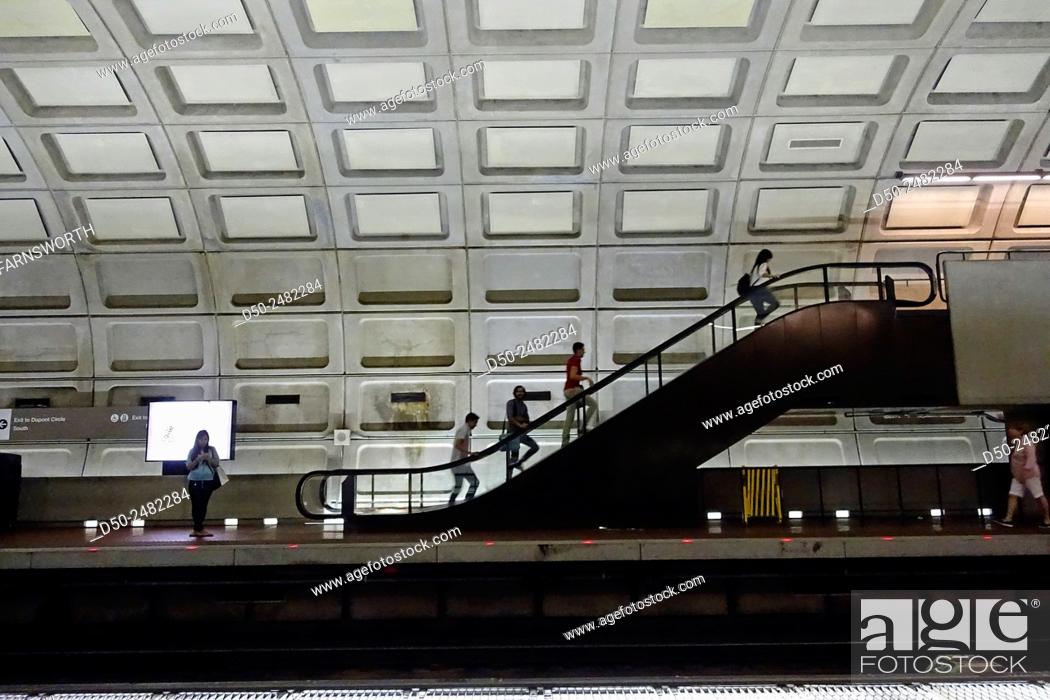 Stock Photo: Subway or Metro system, Washington D.C., USA.