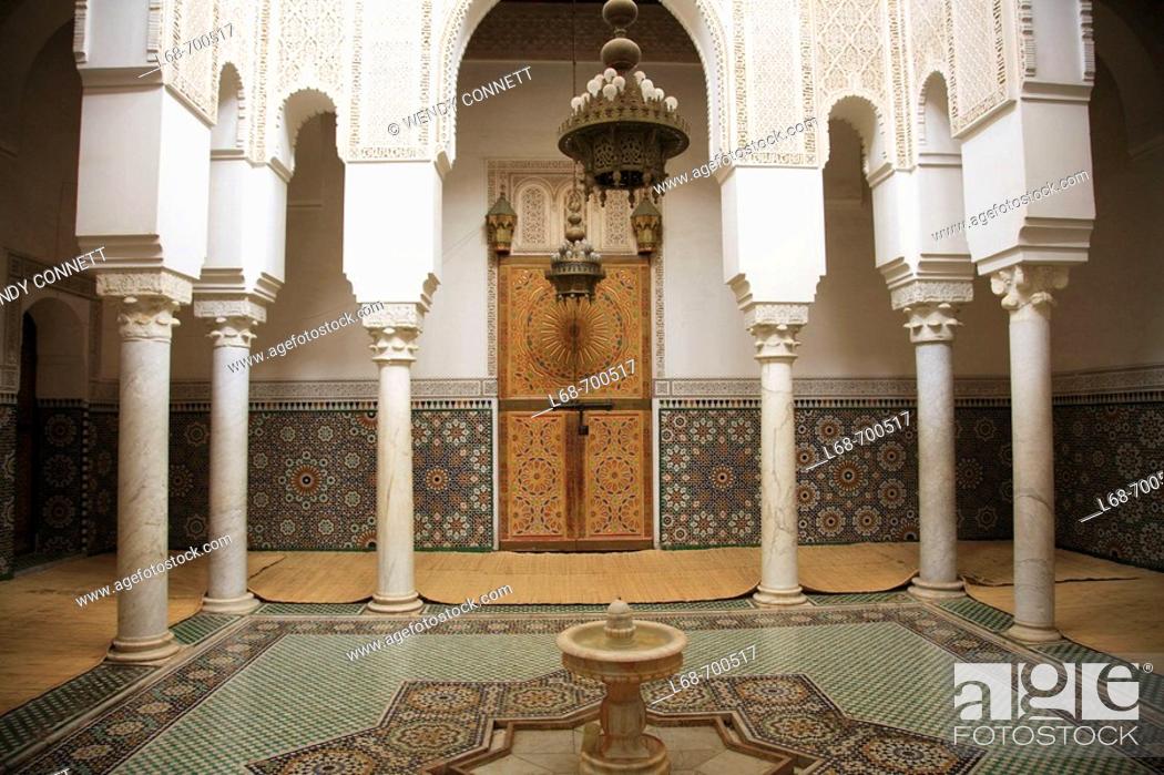 Stock Photo: Mausoleum of the Moulay Ismail. Meknes. Morocco.