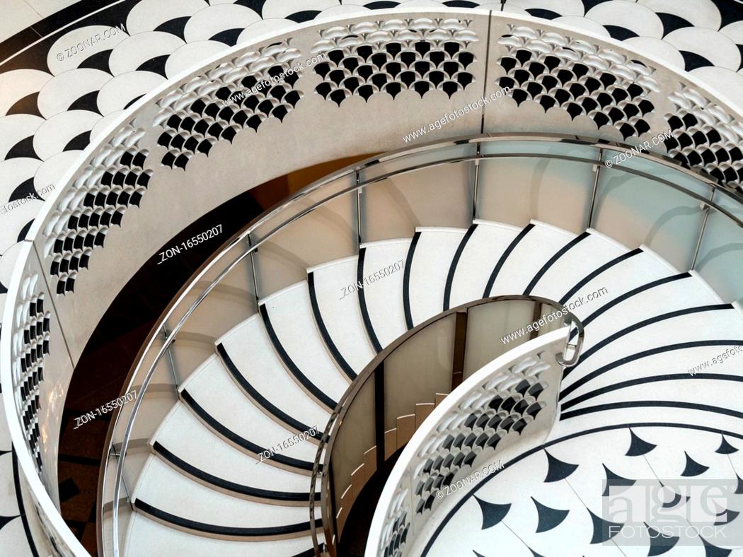 Stock Photo: Tate Britain Spiral Staircase.