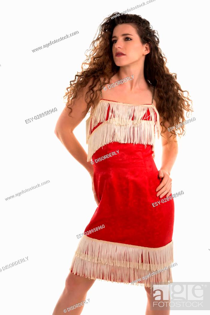 red cowgirl dress