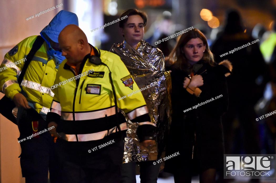 Stock Photo: The Saturday fire in Eurostars David hotel in the Prague centre claimed four lives, including two young foreigners who died instantly and two women who.
