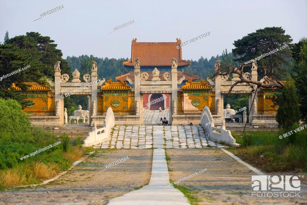 Stock Photo: Western Imperial Tombs of the Qing Dynasty.