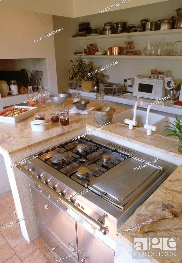 Stainless Steel Range Oven In Island, Kitchen Island With Range And Oven