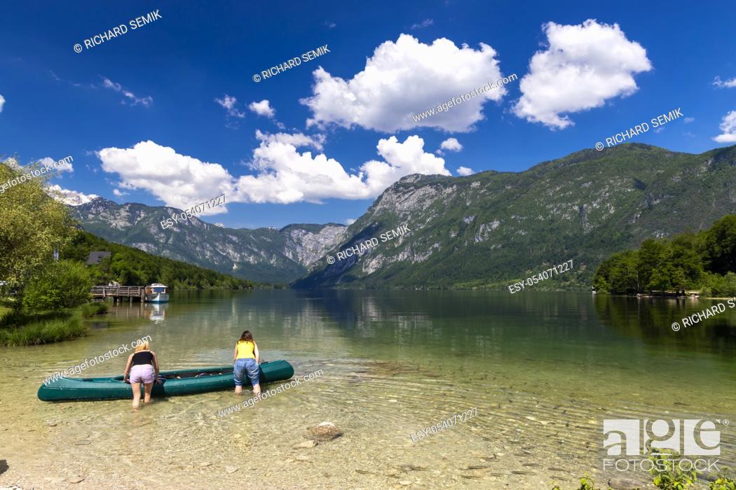 Stock Photo: Lake Bohinj in Triglav national park, Slovenia.