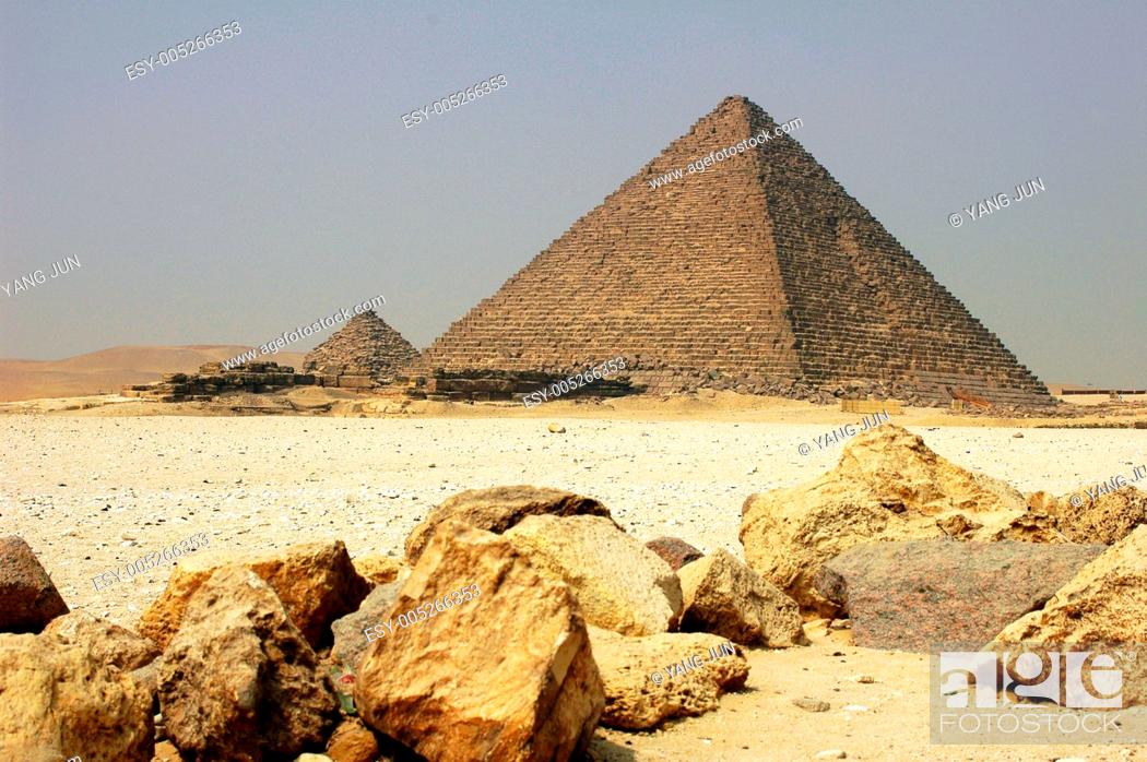 Stock Photo: Pyramid in Cairo Egypt.