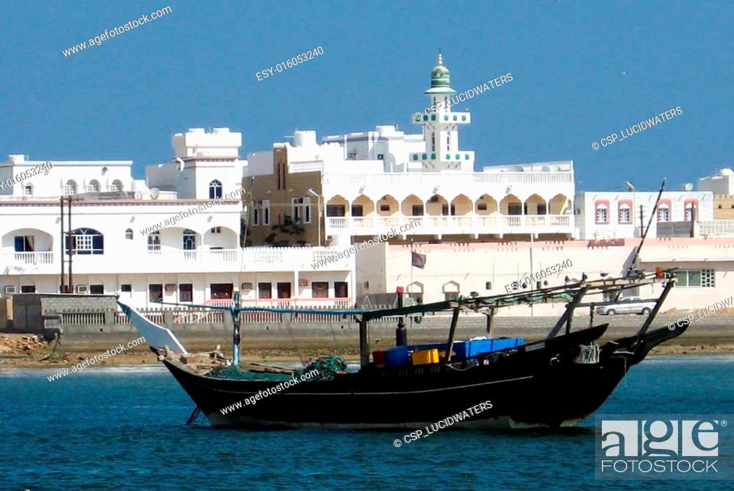 Stock Photo: The Fishing Village of Sur in Oman.