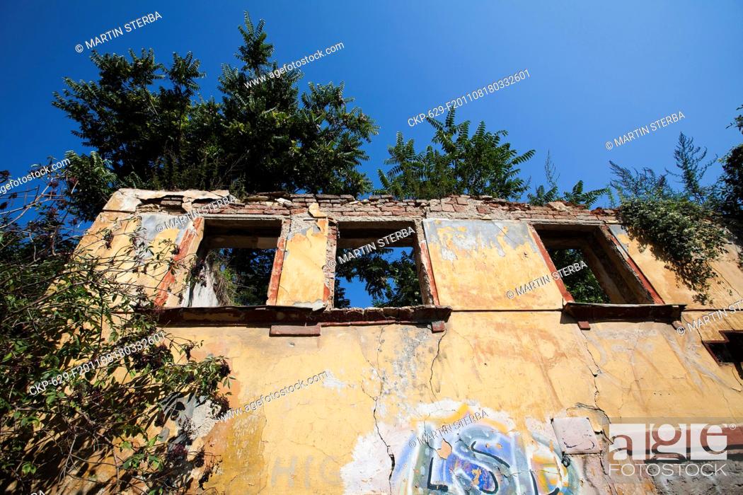 Stock Photo: Dilapidation of Prague's famous old colony Budanka, placed in quarter Kosire, Smichov Pictured on August 18, 2011 CTK Photo/Martin Sterba.