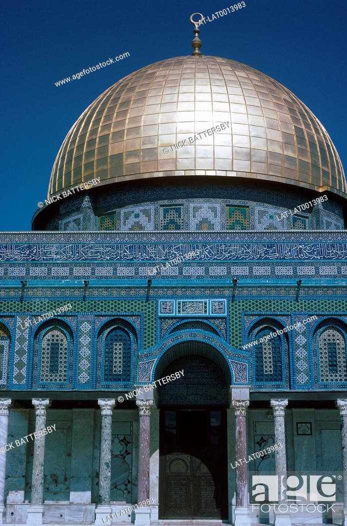 Stock Photo: The Dome of the Rock. Mosque of Omar. in East Jerusalem.