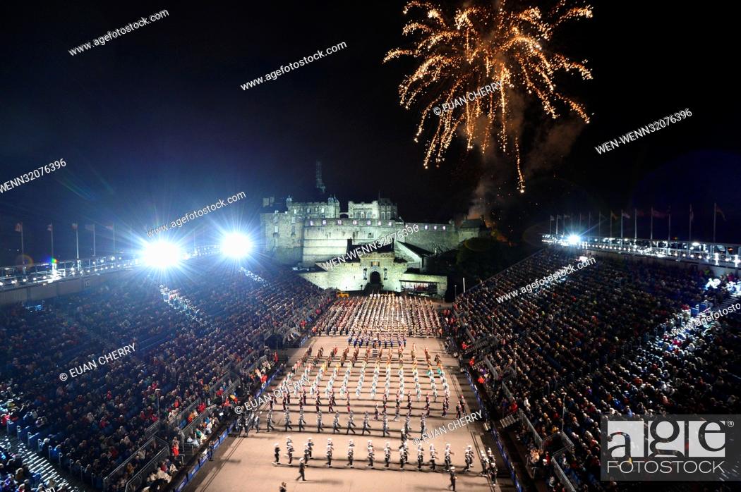 Royal Edinburgh Military Tattoo preview night at Edinburgh Castle as part  of Edinburgh International..., Stock Photo, Picture And Rights Managed  Image. Pic. WEN-WENN32076396 | agefotostock