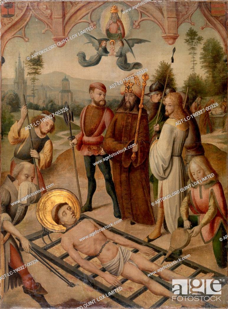 Imagen: Master of the Saint Ursula Legend: Martyrdom of Saint Lawrence, Master of the Saint Ursula Legend, c. 1485/90–1510, Oil on canvas.
