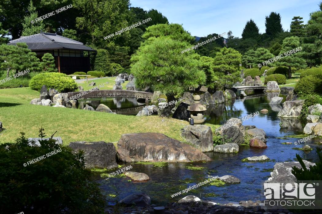 Stock Photo: Ninomaru garden, Nijo castle, Kyoto, Japan, Asia.