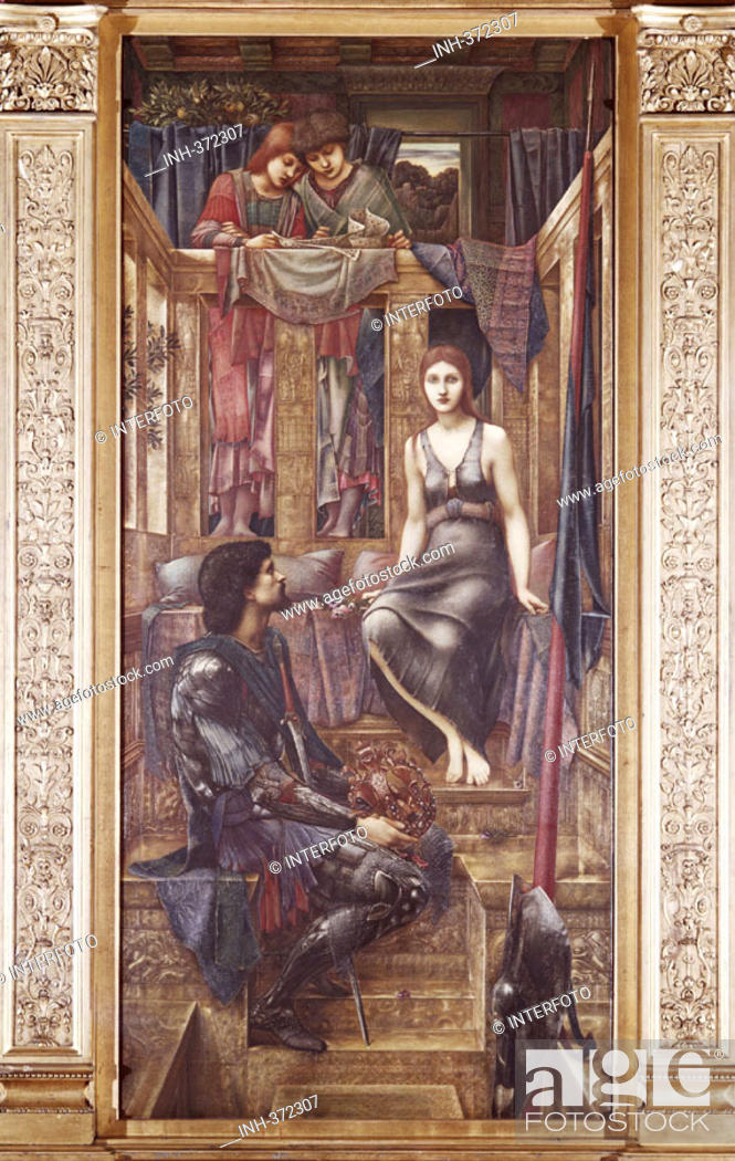 Stock Photo: Ü Kunst, Burne-Jones, Sir Edward Coley (18.2.1833 - 17.6.1898), Gemälde 'König Kophetua und das Bettlermädchen' 1884, Öl auf Lwd, 290 x 136 cm.