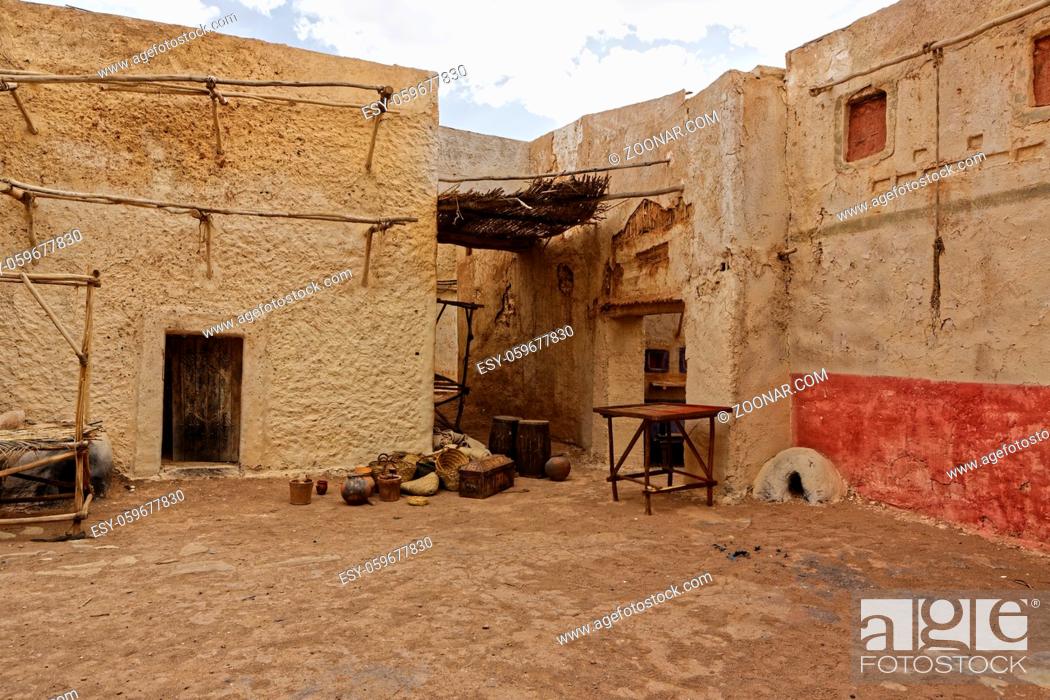 Stock Photo: Abandoned and deserted city in Ouarzazate, Morocco. The area also is being used as film studios.