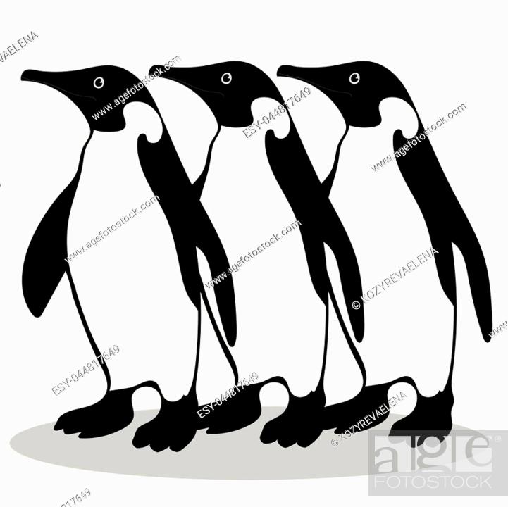Penguin friendship symbol loyalty. Animal vector illustration, Stock  Vector, Vector And Low Budget Royalty Free Image. Pic. ESY-044817649 |  agefotostock