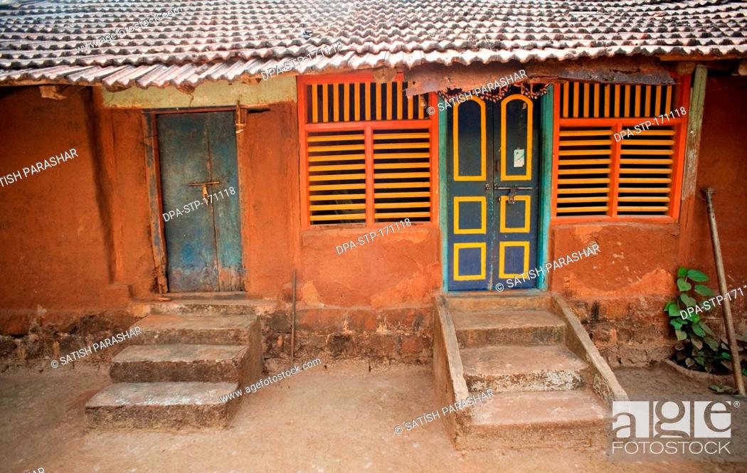 Stock Photo: Village house , Rajwadi , Sangmeshwar , Ratnagiri , Maharashtra , India.