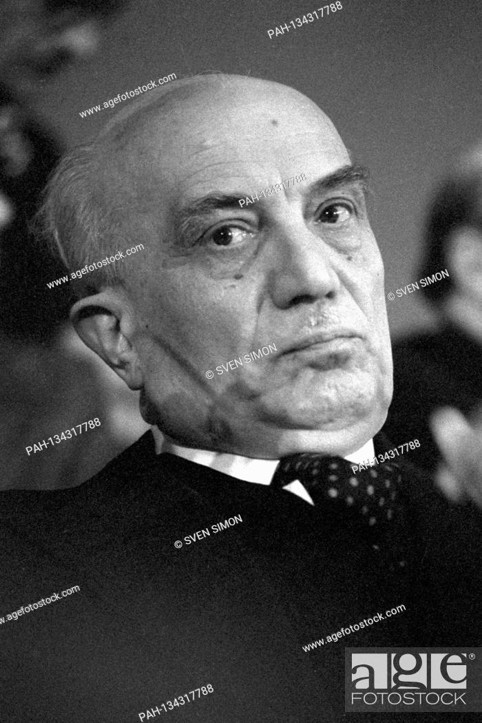 Imagen: Amintore FANFANI, Italy, politician and economist, Amintore Fanfani (born February 6, 1908 in Pieve Santo Stefano, Arezzo Province; 'AU November 20.