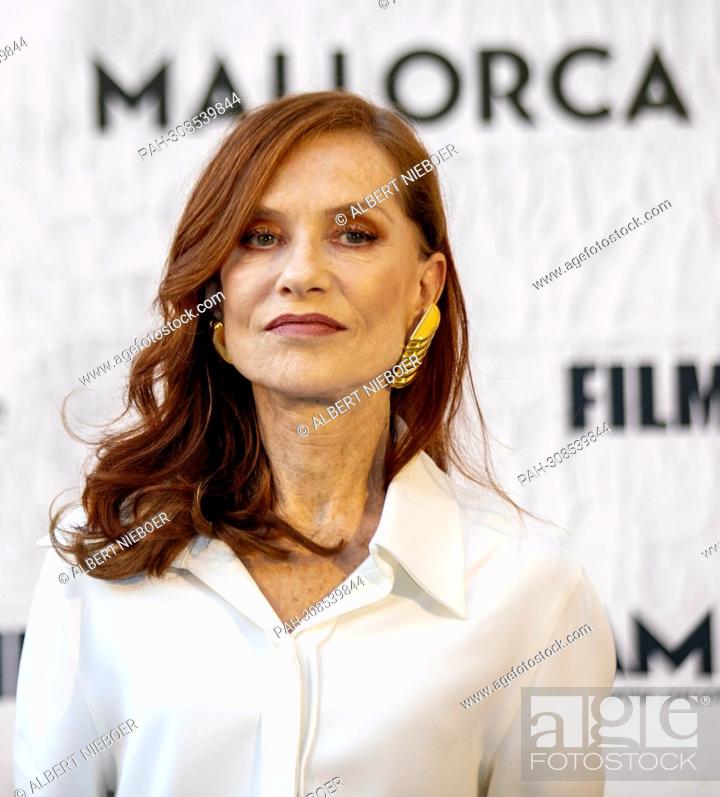 Stock Photo: Isabelle Huppert Queen Letizia of Spain and Isabelle Huppert, at the Centro Cultural La Misericordia in Palma, on July 31, 2022.
