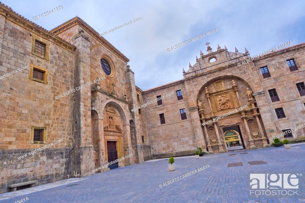Stock Photo: Monastery of San Millán de Yuso, San Millán de La Cogolla Monasteries, UNESCO World Heritage Site, San Millán de la Cogolla, La Rioja, Spain, Europe.