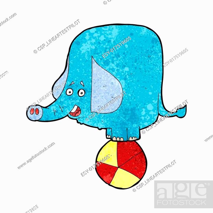cartoon circus elephant, Stock Vector, Vector And Low Budget Royalty Free  Image. Pic. ESY-017519605 | agefotostock