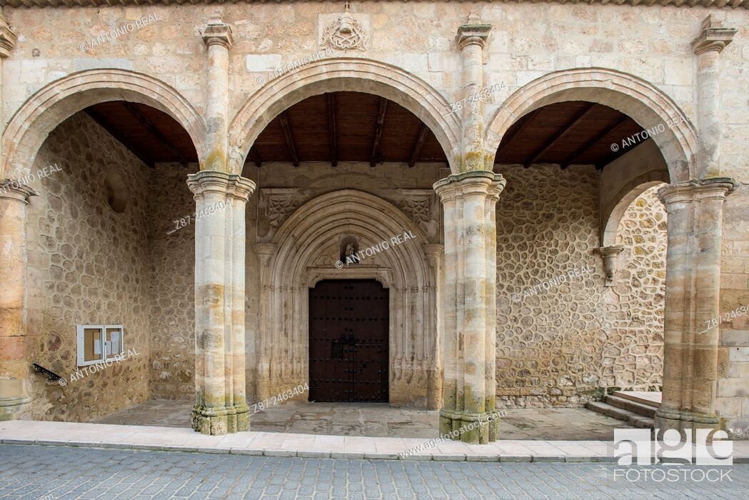 Photo de stock: Church of Santa Maria de la Asunción, Lezuza, Albacete province, Castilla-La Mancha, Spain.