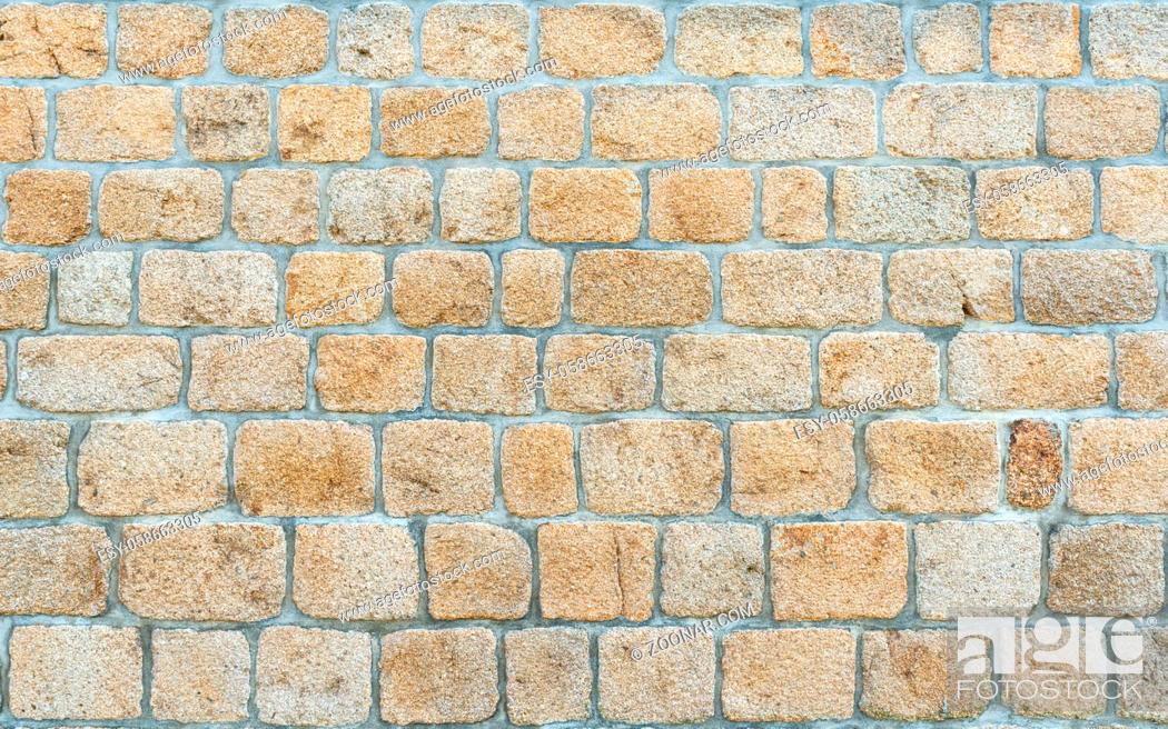 Stock Photo: Beautiful old stone wall texture.