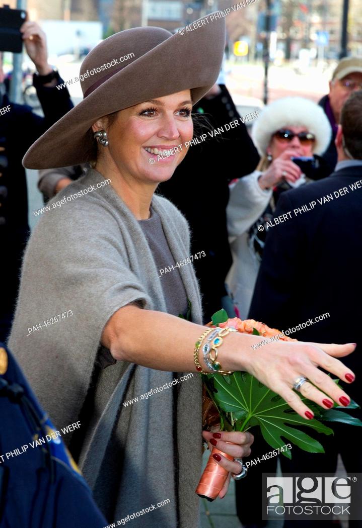 Stock Photo: Queen Maxima of The Netherlands opens the symposium Centre for Healthy Weight of the Erasmus MC and the St. Franciscus gasthuis hospital at the Boijmans van.