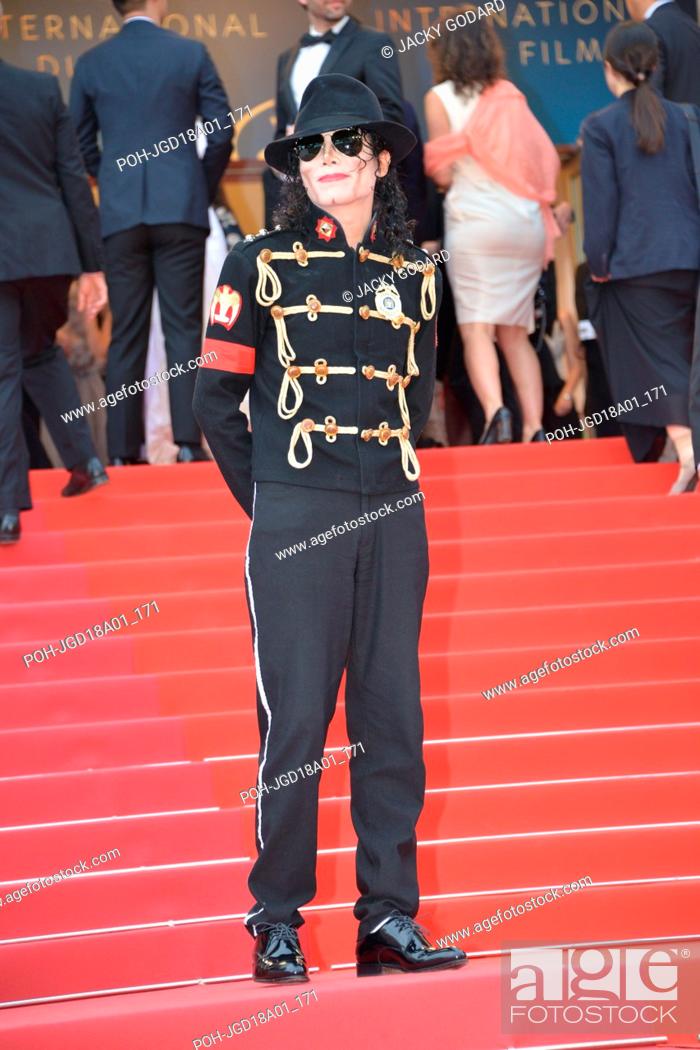 Stock Photo: Arriving on the red carpet for the film 'Solo: A Star Wars Story' Michael Jackson double 71st Cannes Film Festival May 15, 2018 Photo Jacky Godard.