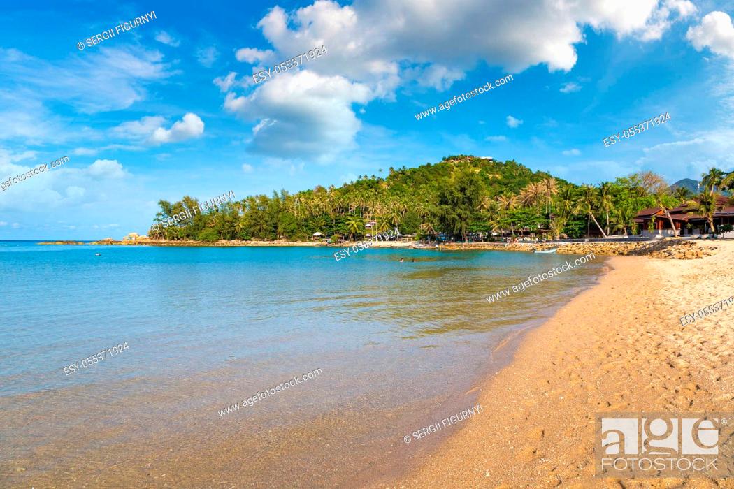 Stock Photo: Mae beach on Koh Phangan island, Thailand in a summer day.