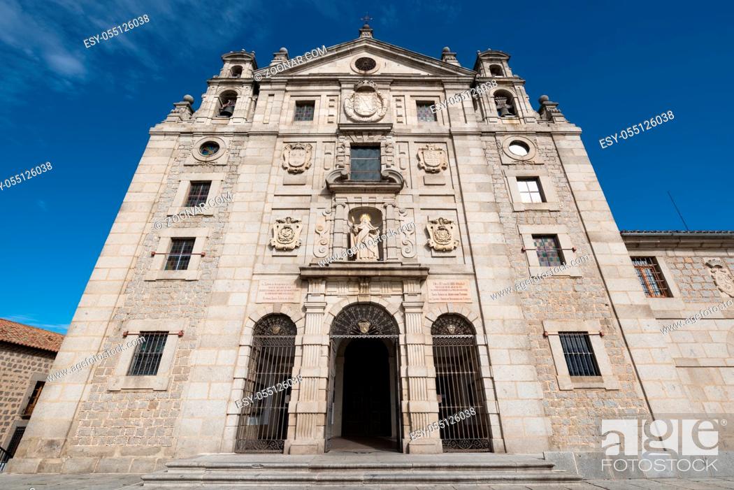 Stock Photo: Avila, Spain - October 27: Famous convent Santa teresa de Jesus on October 27, 2016 in Avila, Spain.