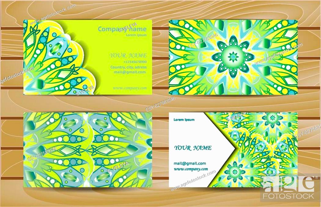 business card with green details  Business cards vector templates Vector  business card Free business card design