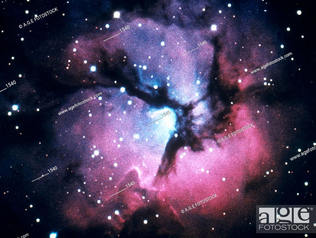 Stock Photo: Trifid Nebula in Sagitarius.
