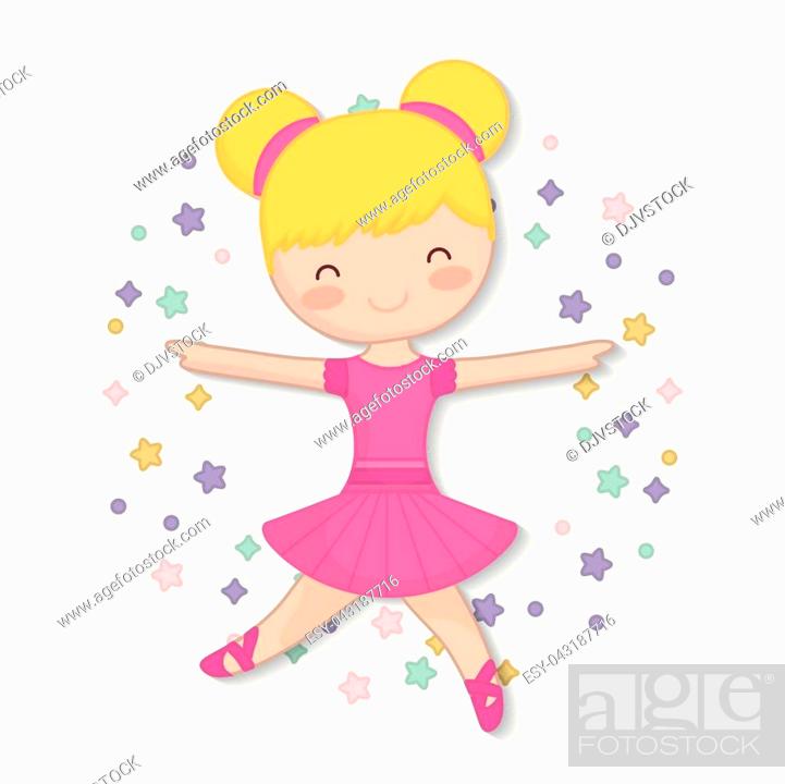 cartoon ballet ballerina icon over white background colorful design vector  illustration, Stock Vector, Vector And Low Budget Royalty Free Image. Pic.  ESY-043187716 | agefotostock