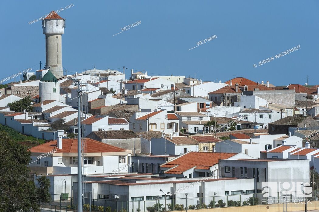 Stock Photo: City view of Vila do Bispo, Algarve, Portugal, Europe.