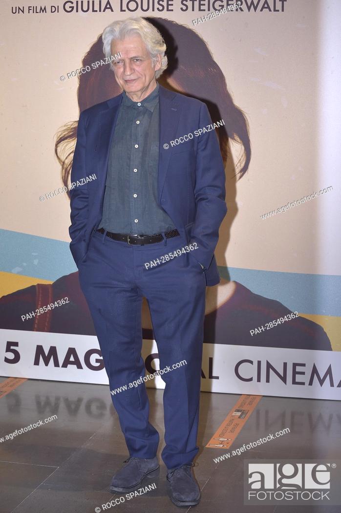 Stock Photo: Fabrizio Bentivoglio attends the premiere of the movie ""Settembre"" at Space Moderno Cinema on May 03, 2022 in Rome, Italy. - Roma/Italien.