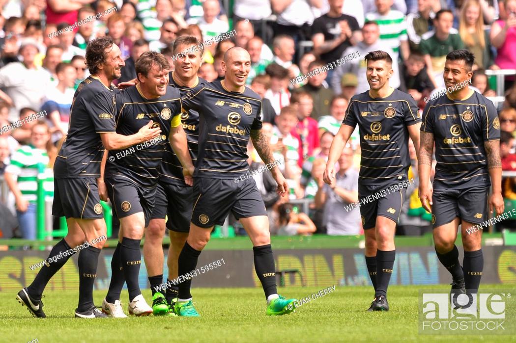 Stock Photo: Charity match held at Celtic Park between Henrik's Heros vs Lubo's Legends. Featuring: Lubo Moravcik Where: Glasgow, United Kingdom When: 28 May 2017 Credit:.