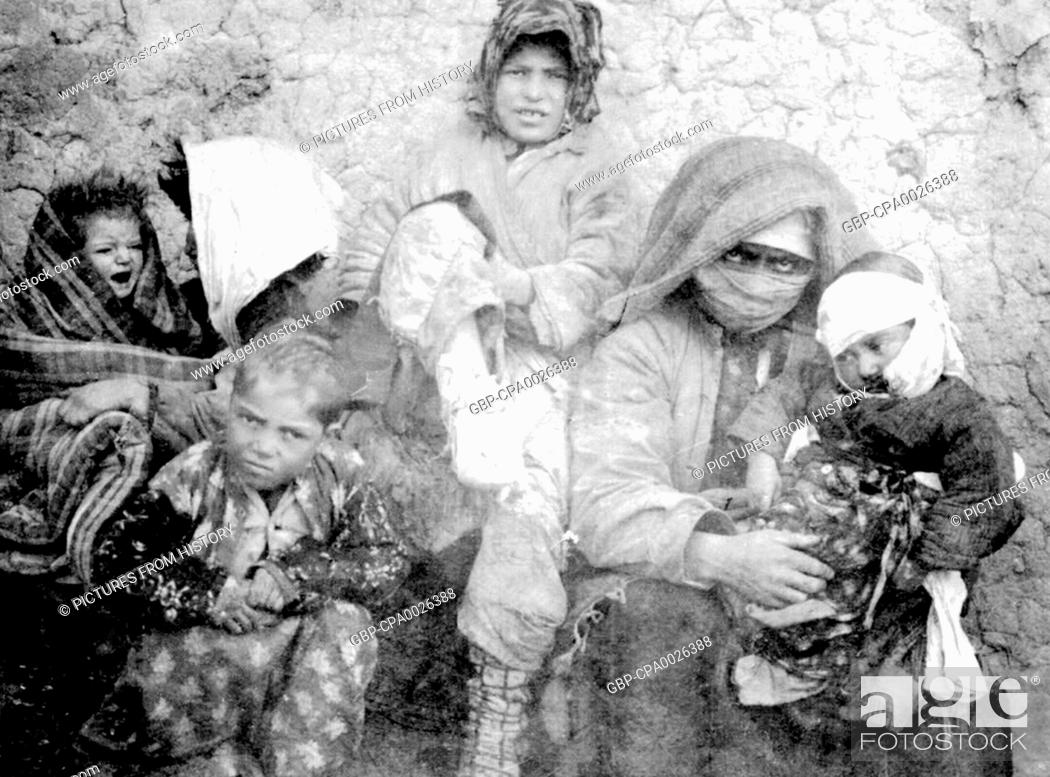 Turkey / Armenia: Armenian women and children fleeing Turkish forces during  the Armenian Genocide, c, Stock Photo, Picture And Rights Managed Image.  Pic. GBP-CPA0026388 | agefotostock