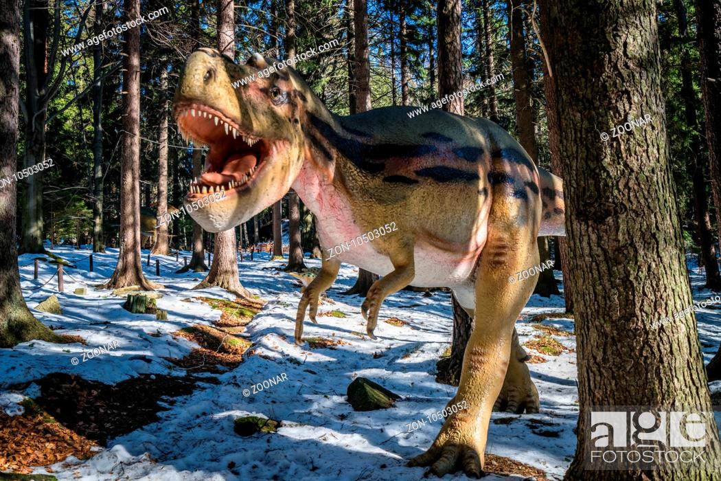 Stock Photo: T-Rex in dinosaur Park.