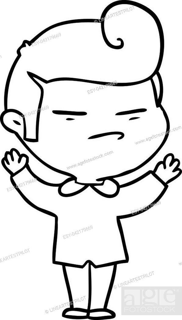 cartoon cool guy with fashion hair cut, Stock Vector, Vector And Low Budget  Royalty Free Image. Pic. ESY-042179669 | agefotostock