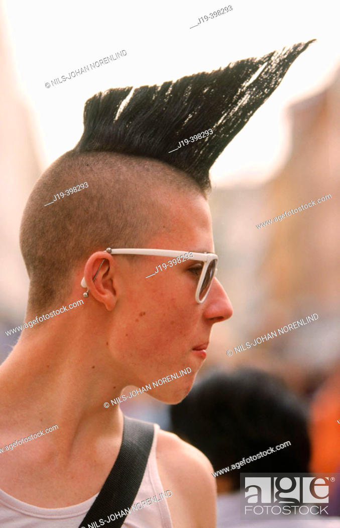 Punk boy, 17 year old, Stock Photo, Picture And Rights Managed Image. Pic.  J19-398293 | agefotostock