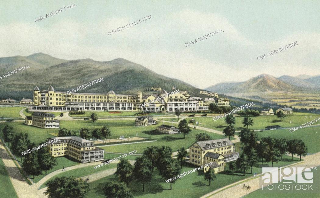 Postcard Of The Waumbek Hotel And Cottages In The White Mountains