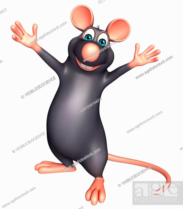 3d rendered illustration of funny Rat cartoon character, Stock Photo,  Picture And Low Budget Royalty Free Image. Pic. ESY-034194917 | agefotostock
