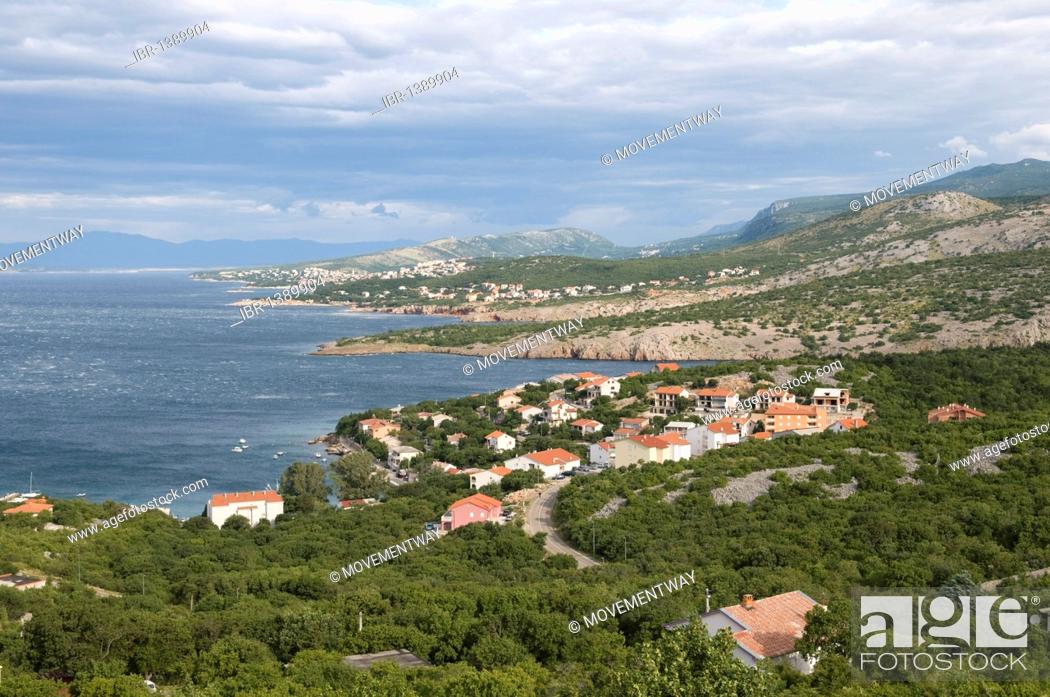 Stock Photo: View of Kvarner Gulf at Senj, Croatia, Europe.