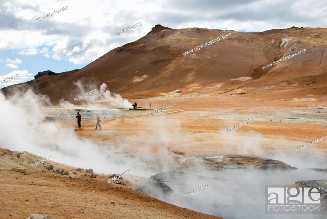 Stock Photo: Geothermal area.