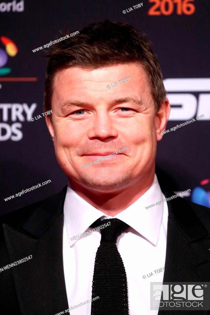 Stock Photo: The BT Sports Awards 2016 held at Battersea Evolution - Arrivals Featuring: Brian O'Driscoll Where: London, United Kingdom When: 28 Apr 2016 Credit: Lia.