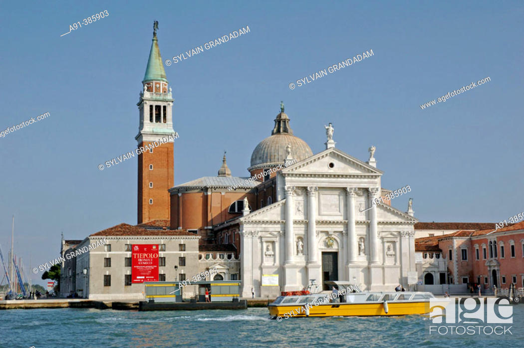 Stock Photo: Island San Georgio Maggiore in front of San Marco. Venice. Italy.