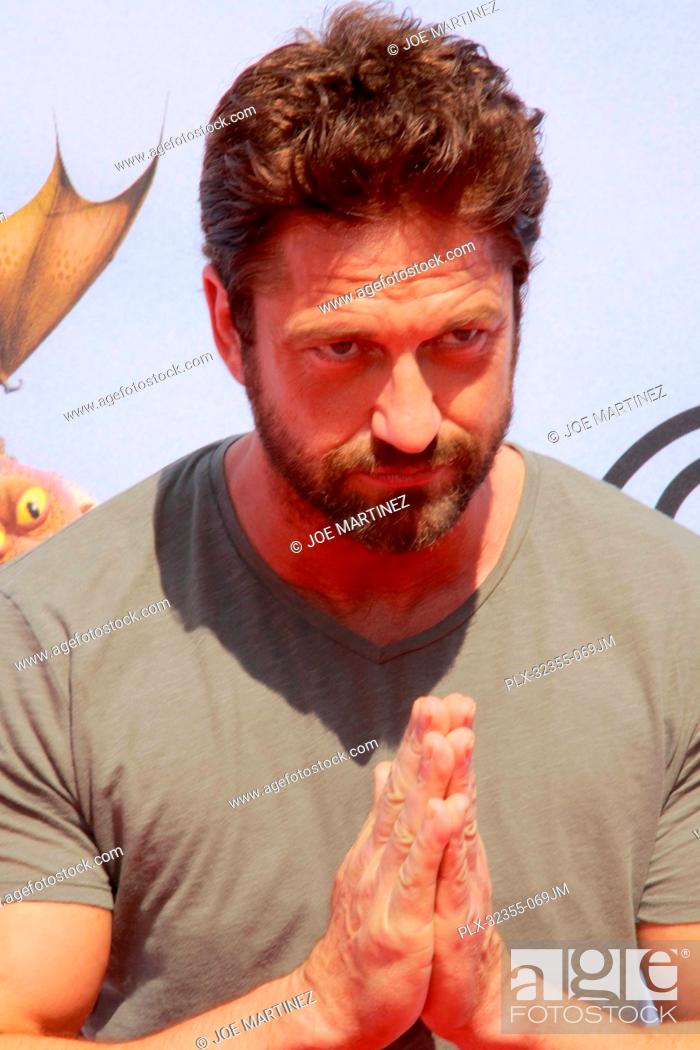 Stock Photo: Gerard Butler at the DreamWorks premiere of How To Train Your Dragon 2. Arrivals held at Regency Village Theatre in Westwood, CA, June 8, 2014.