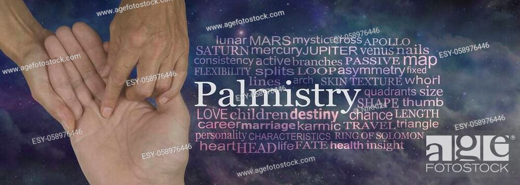 Aspects of Palmistry Word Tag Cloud Stock Image - Image of asymmetry,  gypsy: 138914293