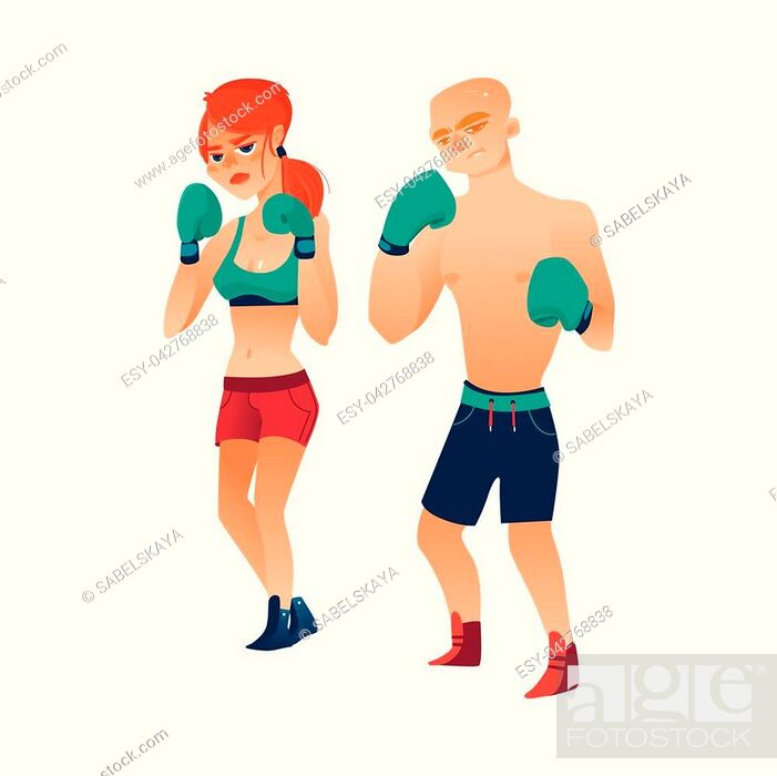 vector cartoon stylized muscular strong cute beautiful woman, Stock Vector,  Vector And Low Budget Royalty Free Image. Pic. ESY-042768838 | agefotostock