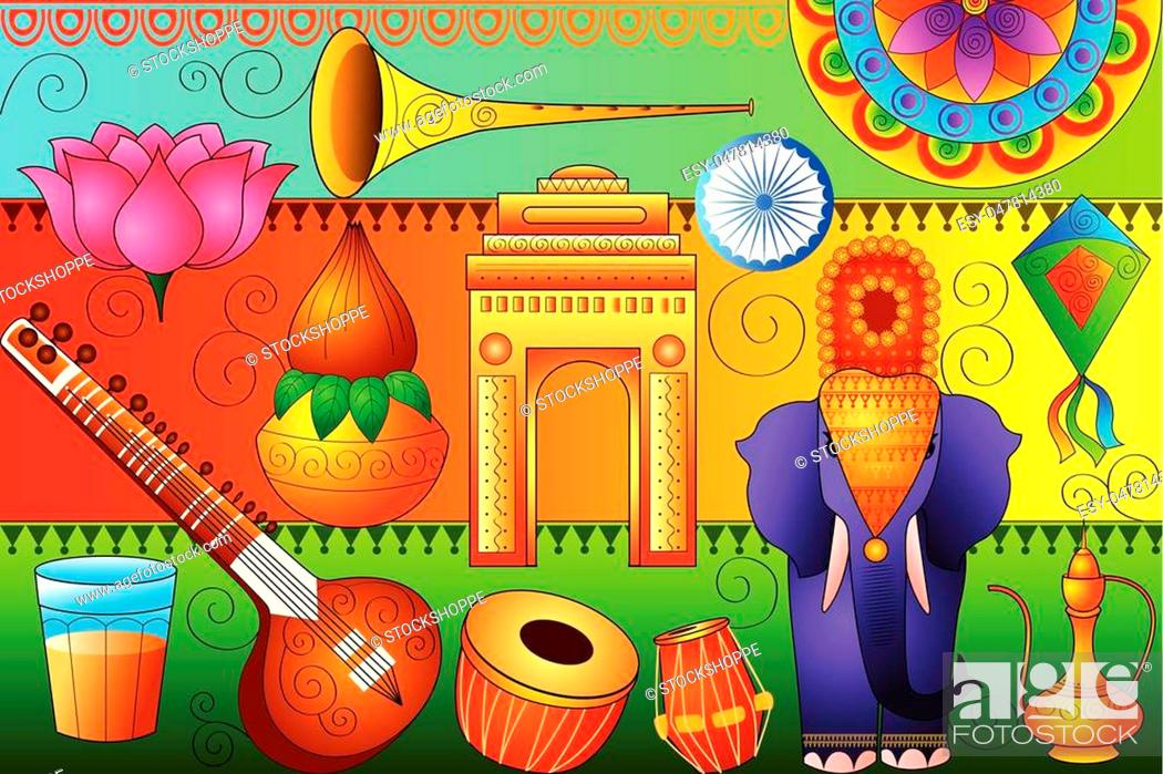 Mandala art with patriotic picture – India NCC