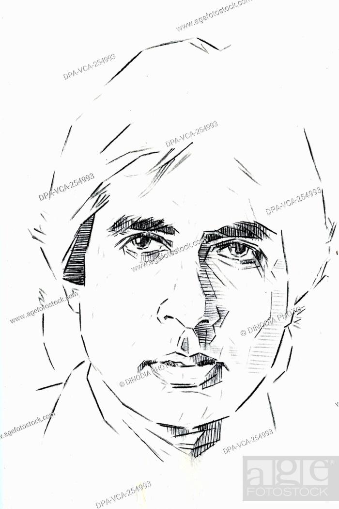 Amitabh Bachchan Pencil Sketch, Drawing, Realistic Art, 51% OFF